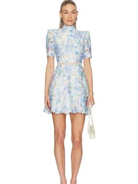 Elliatt Kalissa A Line Mini Dress is Blue Multi